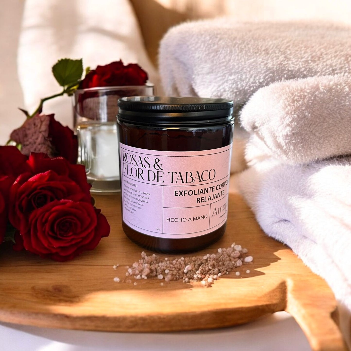 Rose and Tobacco Flower Body Scrub