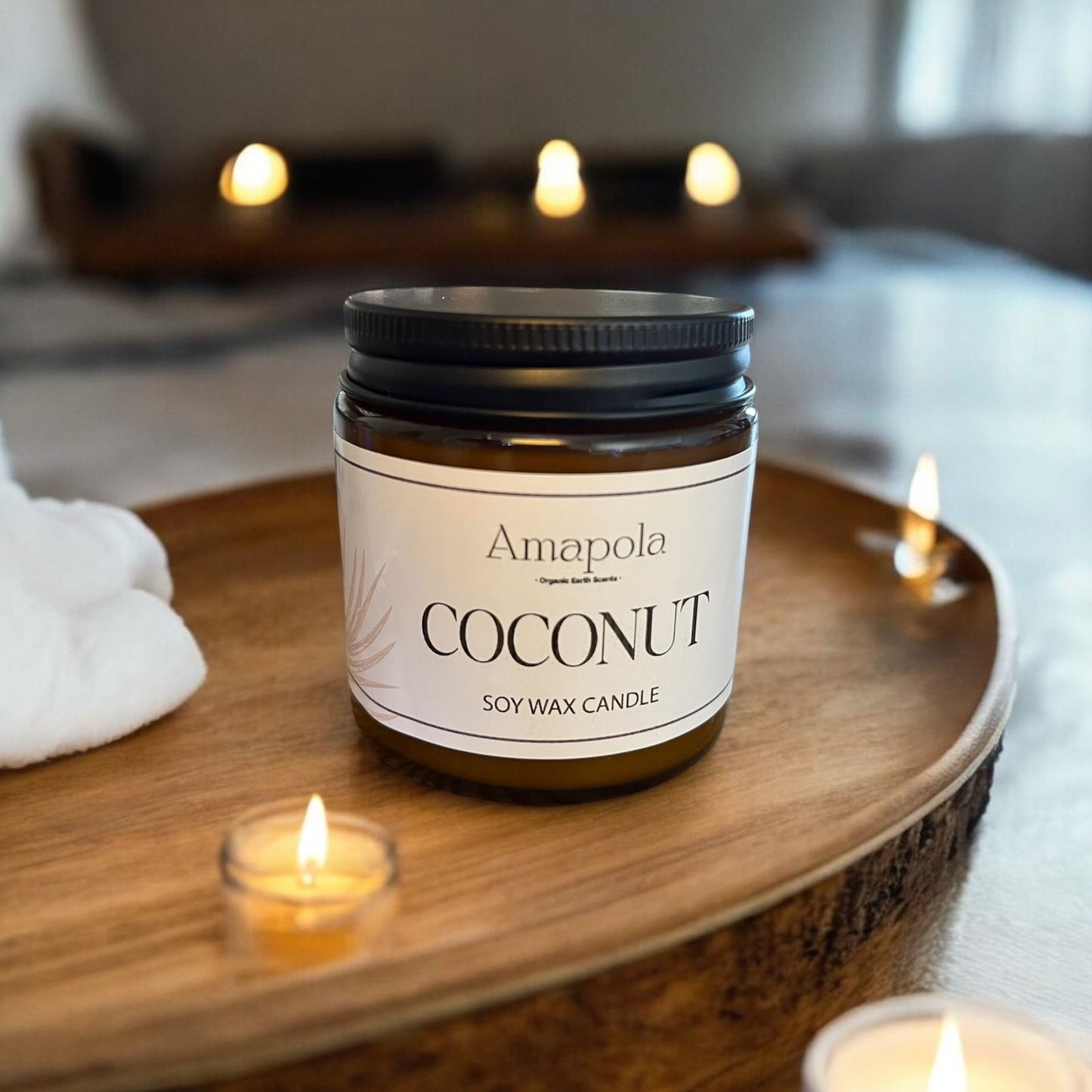 Velón Artesanal de Coconut Soy Mini 4oz